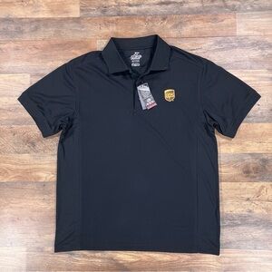 UPS Polo Shirt Mens Medium Black Short Sleeve Performance Work Uniform NEW